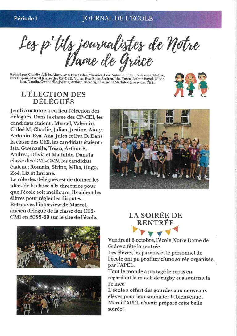 Journal de l’école