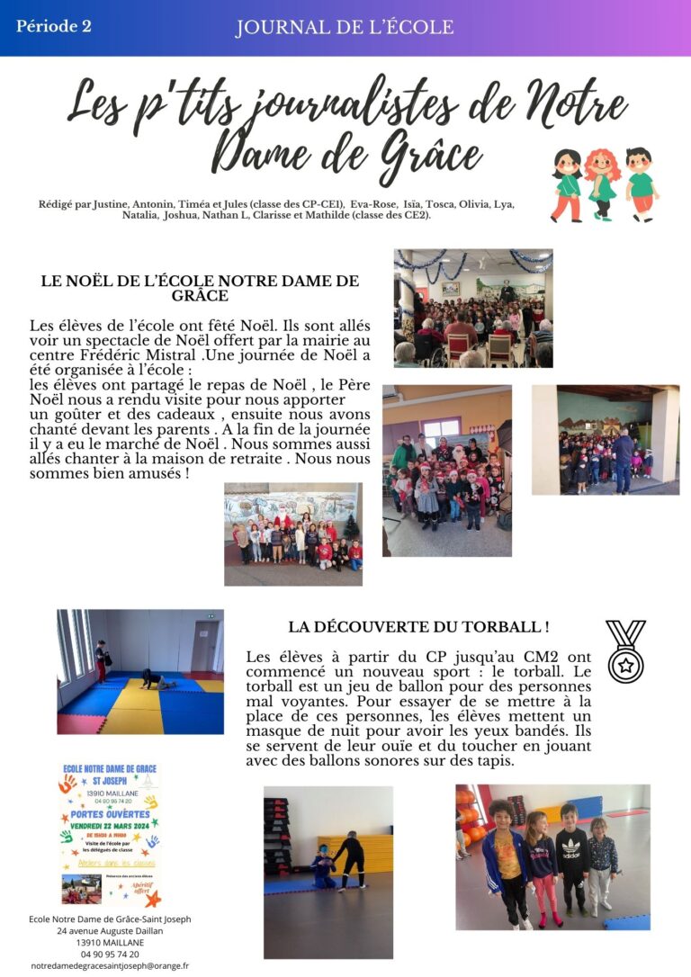 Journal de l’école